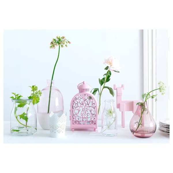 Ikea SKURAR - Candle holder, white, 11 cm