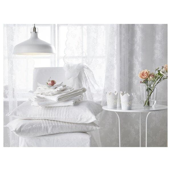 Ikea SKURAR - Candle holder, white, 11 cm