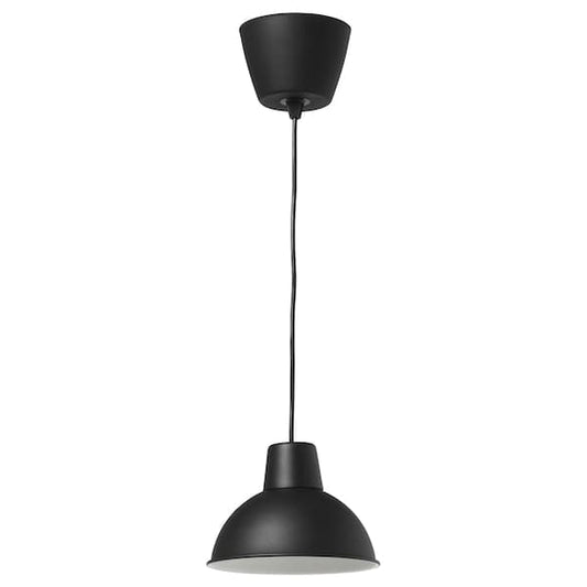 Ikea SKURUP - Pendant lamp, black, 19 cm