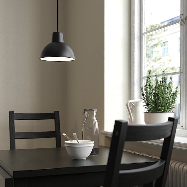 Ikea SKURUP - Pendant lamp, black, 19 cm