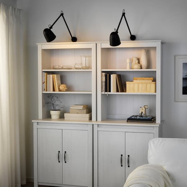 Ikea SKURUP Work/wall lamp - black ,