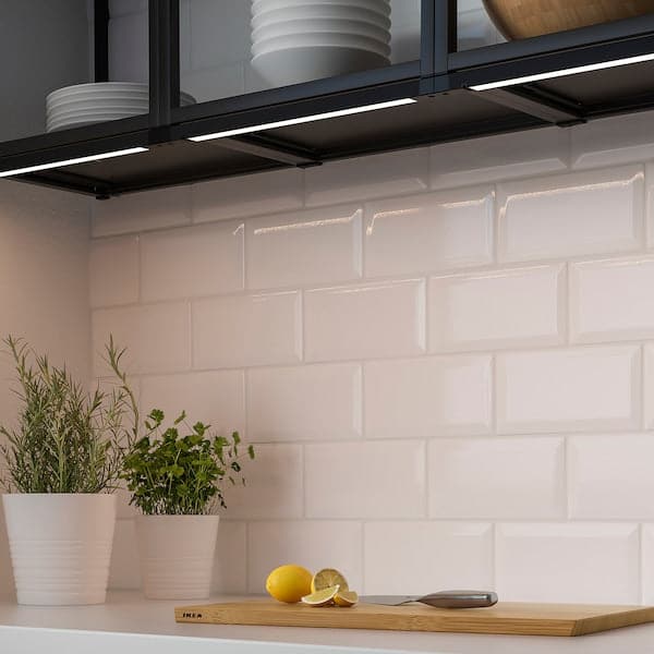 Ikea SKYDRAG LED lum bar underneath/guardar/sens, adjustable light intensity anthracite, 40 cm