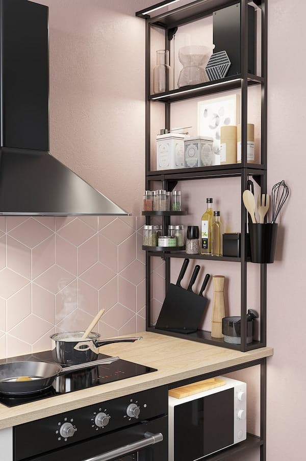 Ikea SKYDRAG LED lum bar underneath/guardar/sens, adjustable light intensity anthracite, 60 cm