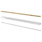 SKYTTA rail for sliding door frame, 2 tracks aluminium-colour, 200.0x8.1 cm