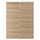 SKYTTA / MEHAMN - SKYTTA / MEHAMN Sliding door combination, white/double sided white stained oak effect, 152x205 cm