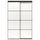 SKYTTA / MEHAMN - SKYTTA / MEHAMN Sliding door combination, black/double sided white, 152x240 cm