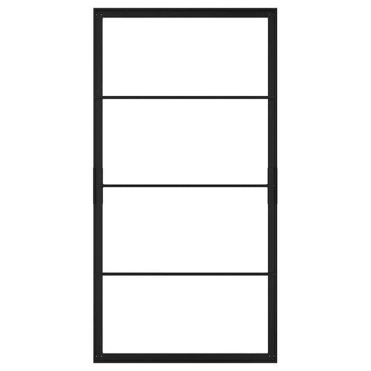 SKYTTA - Sliding door frame, black, 102x196 cm - best price from Maltashopper.com 40497734