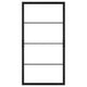 SKYTTA sliding door frame, black, 102x196 cm