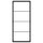SKYTTA - SKYTTA Sliding door frame, black, 102x231 cm