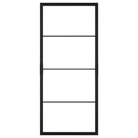 Ikea SKYTTA - Sliding door frame, black, 102x231 cm
