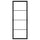 SKYTTA - SKYTTA Sliding door frame, black, 77x196 cm