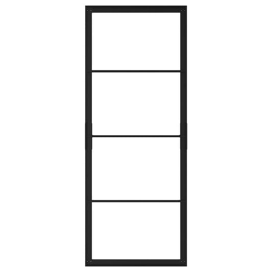 Ikea SKYTTA - Sliding door frame, black, 77x196 cm