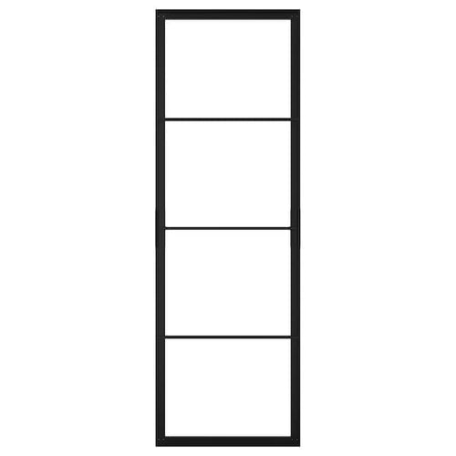 SKYTTA - Sliding door frame, black, 77x231 cm