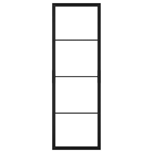 SKYTTA - Sliding door frame, black, 77x231 cm