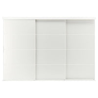 SKYTTA / TJÖRHOM - Sliding door combination, white/white, 301x205 cm - best price from Maltashopper.com 69422738