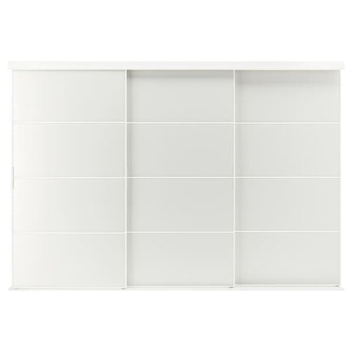 SKYTTA / TJÖRHOM - Sliding door combination, white/white, 301x205 cm
