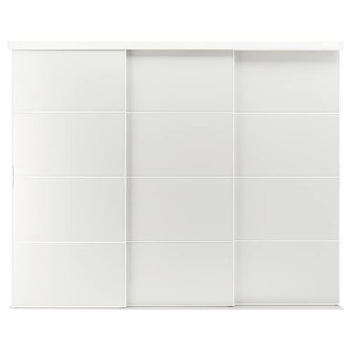 SKYTTA / TJÖRHOM - Sliding door combination, white/white, 301x240 cm