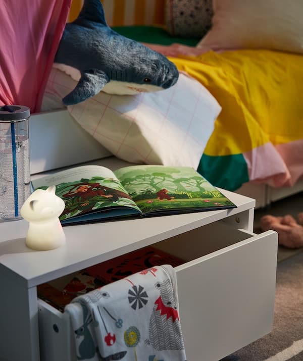 Ikea SLÄKT - Storage box with castors, white, 62x62x35 cm