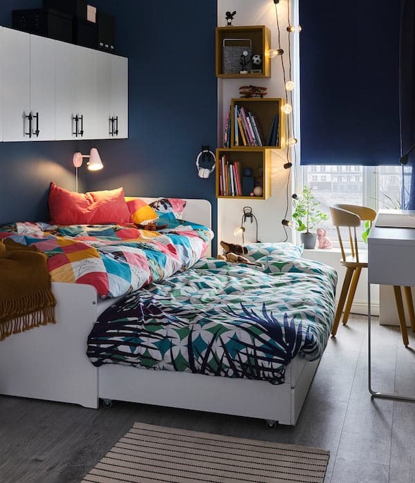 SLÄKT - Underbed with storage, white , 90x200 cm - Premium Beds & Bed Frames from Ikea - Just €233.99! Shop now at Maltashopper.com