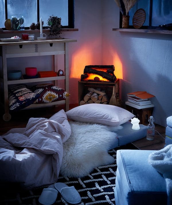 Ikea SLÄKT Pouf/folding mattress ,