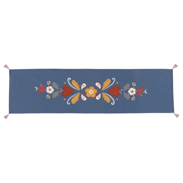 SLÄTTIKA - Table-runner, blue/red, 35x130 cm - best price from Maltashopper.com 70551734