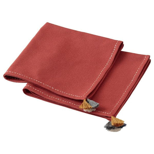 Ikea SLÄTTIKA - Napkin, dark red, 40x40 cm