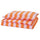 SLÅNHÖSTMAL - SLÅNHÖSTMAL Duvet cover and pillowcase, orange/pink/striped, 150x200/50x80 cm