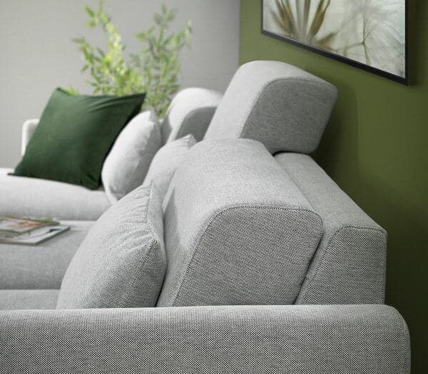 Ikea SLATORP 3-seater sofa - with chaise-longue, left/Black/White Tallmyra