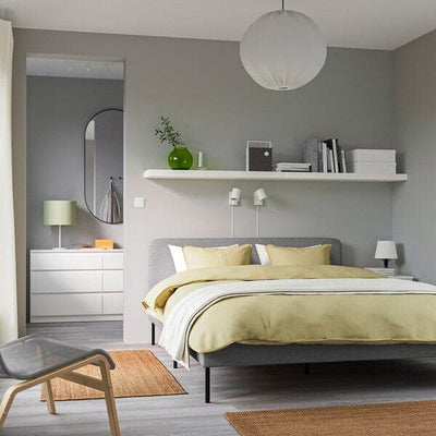SLATTUM / KULLEN - Complete 4-piece bedroom , 160x200 cm - best price from Maltashopper.com 99483424
