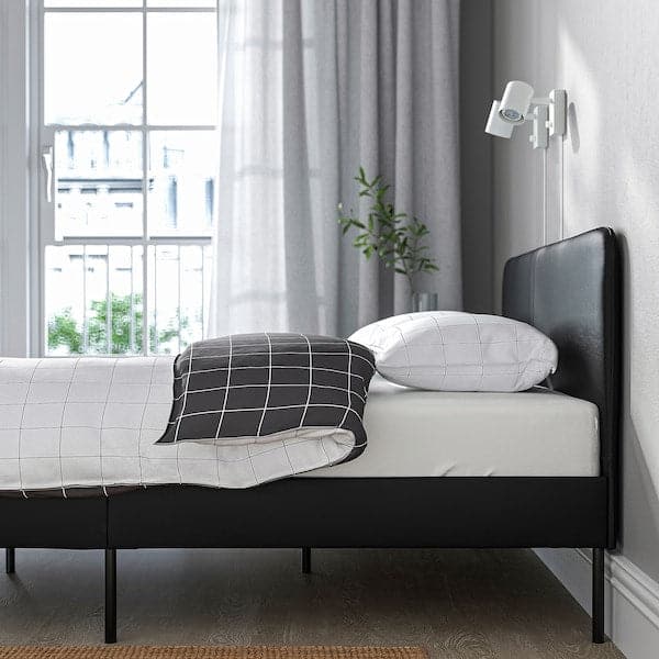 SLATTUM Padded bed structure - Black Bomstad 160x200 cm , 160x200 cm - best price from Maltashopper.com 50450222