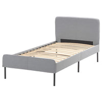 SLATTUM Padded bed structure - Knisa light grey 90x200 cm , 90x200 cm - best price from Maltashopper.com 70450122
