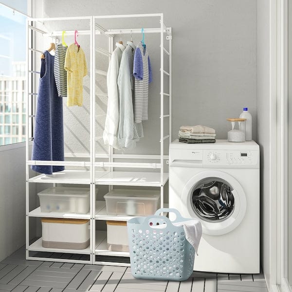 Ikea SLIBB - Flexible laundry basket, blue, 24 l