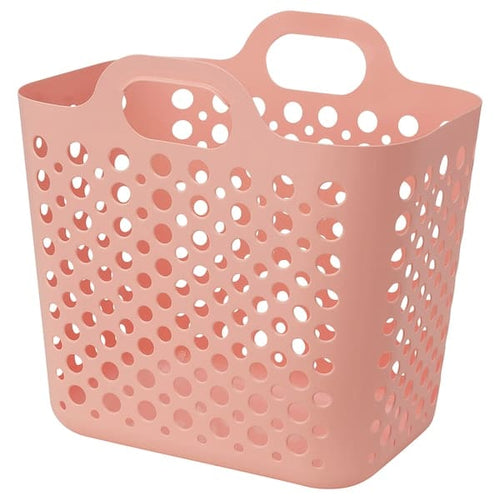 SLIBB - Flexible laundry basket, pink, 24 l