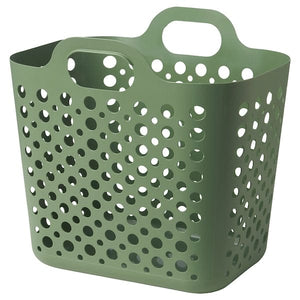 Ikea SLIBB - Flexible laundry basket, green, 24 l