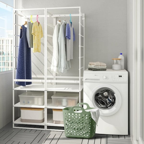 Ikea SLIBB - Flexible laundry basket, green, 24 l