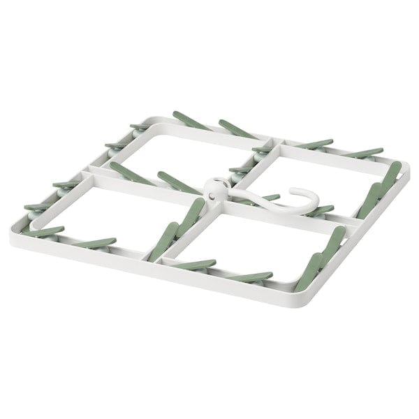 Ikea SLIBB - Hang dryer 24 clothes pegs, green