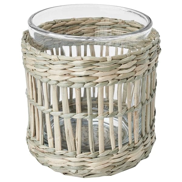 SLIPPRIG - Tealight holder, handmade sedge - best price from Maltashopper.com 90531410