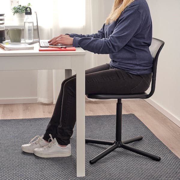 SMÄLLEN - Swivel chair, black - best price from Maltashopper.com 00503435