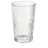 SMÄLLSPIREA vase, clear glass/patterned, 17 cm