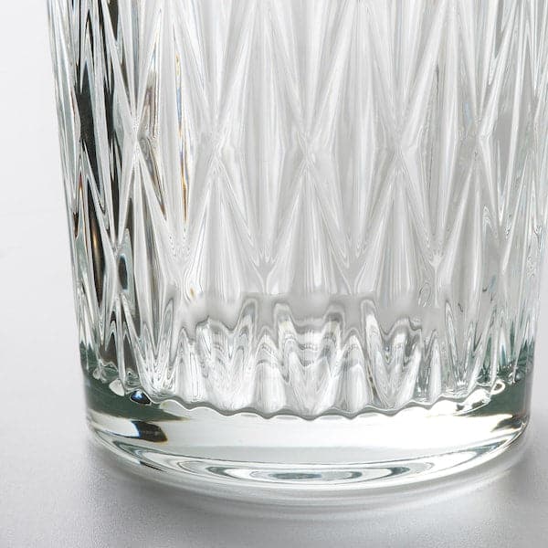 SMÄLLSPIREA - Vase, clear glass/patterned, 17 cm - best price from Maltashopper.com 90542178