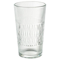SMÄLLSPIREA - Vase, clear glass/patterned, 22 cm - best price from Maltashopper.com 20542172