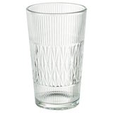 SMÄLLSPIREA vase, clear glass/patterned, 22 cm