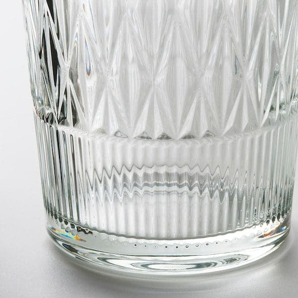 SMÄLLSPIREA - Vase, clear glass/patterned, 22 cm - best price from Maltashopper.com 20542172