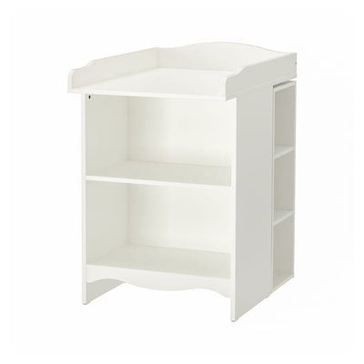 SMÅGÖRA - Changing tbl/bookshelf w 2 shlf ut, white - best price from Maltashopper.com 09323623