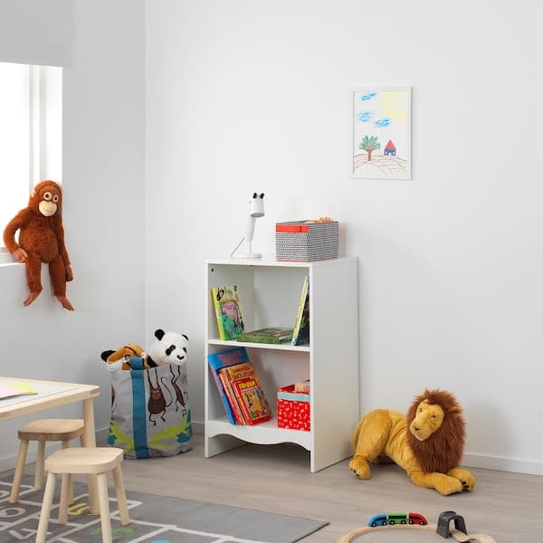 SMÅGÖRA - Changing tbl/bookshelf w 2 shlf ut, white - best price from Maltashopper.com 09323623