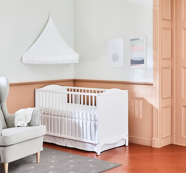 Ikea SMÅGÖRA Cot - white 60x120 cm