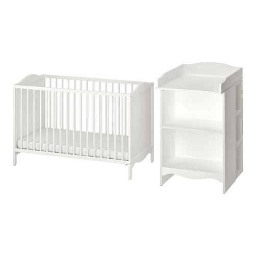 SMÅGÖRA - Set of 2 baby furniture, white, , 60x120 cm