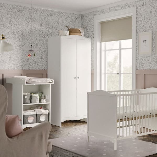 Ikea SMÅGÖRA - Nursery furniture set, 3 pcs, white, , 60x120 cm