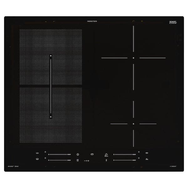 SMAKLIG - Induction hob, IKEA 500 black, 59 cm - best price from Maltashopper.com 50467883