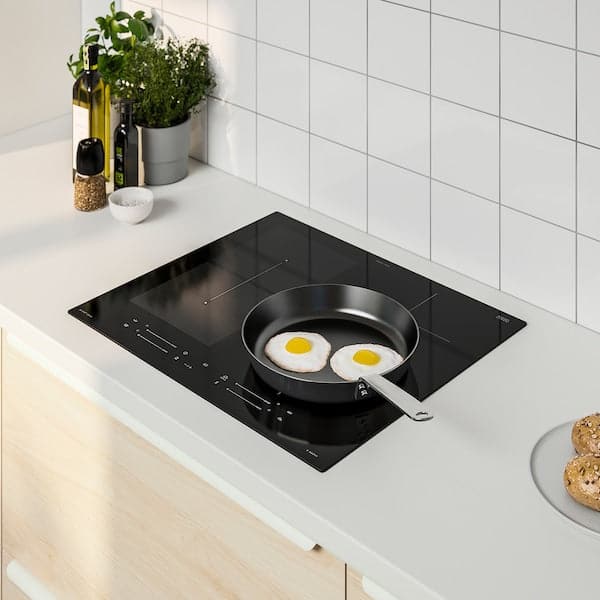 SMAKLIG - Induction hob, IKEA 500 black, 59 cm - best price from Maltashopper.com 50467883